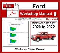 Ford Super Duty F-250 F-350 F-450 F-550 2020-2022 Service Repair Workshop Manual pdf